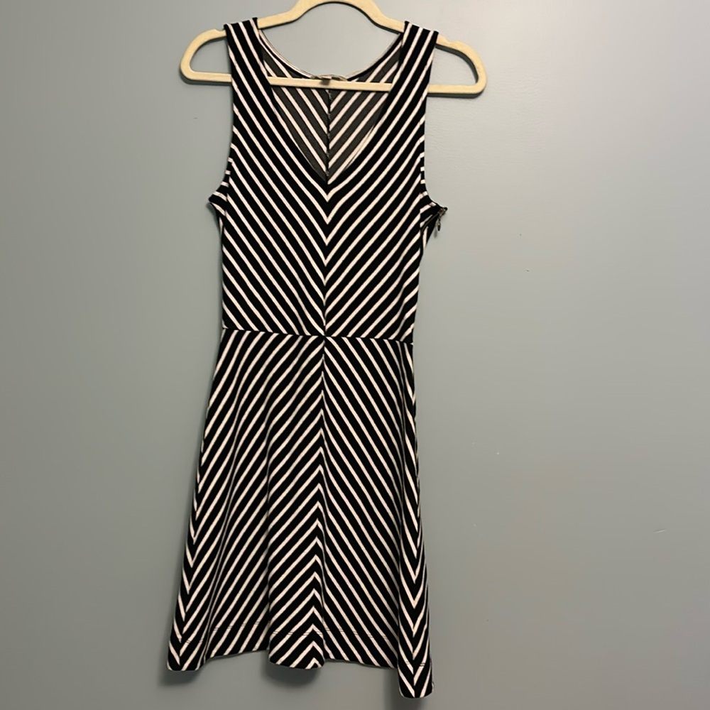 B&W striped dress